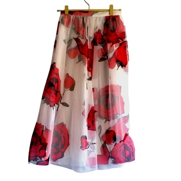 Louis Vuitton S/S 2001 Stephen Sprouse Rose Skirt - Picture 1 of 5